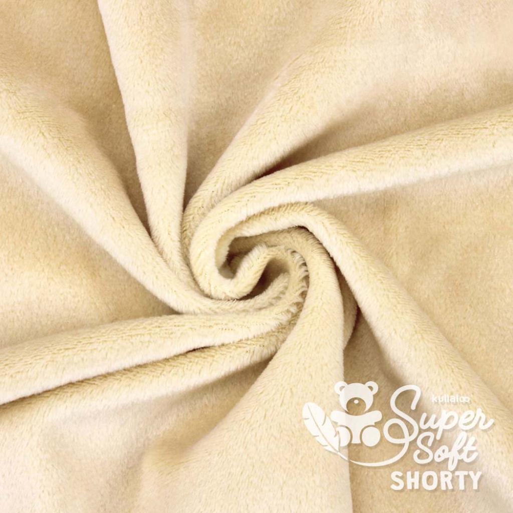 Plüschstoff Shorty uni 75x100cm camel – Kullaloo